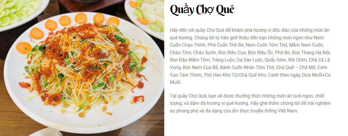 Quầy Chợ Quê