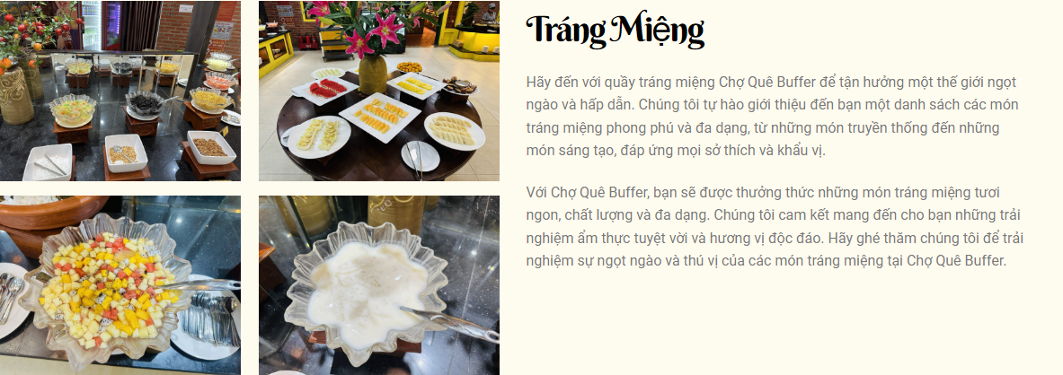 Quầy Tráng Miệng 