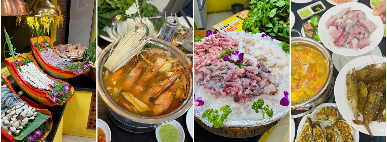 200+ món hải sản tươi chỉ có tại Chợ Quê Buffet 