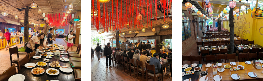 Không gian độc đáo chỉ có tại Chợ Quê Buffet 